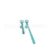 Pendientes de Zirconio Cilíndrico de Aleación de Titanio F136 Zoro Colgantes de Gota de Agua Clavos para Hélice G23 Titanio Piercings con Rosca Interna