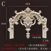 Paneles de Pared tallados en madera, Apliques de Madera Maciza, Patrones Florales de Estilo Europeo, Puertas de Gabinete, Paneles de Madera para Paredes de Fondo, Piezas Decorativas para Bodas