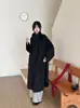 Novo Casaco de Lã Estilo Coreano Outono/Inverno 2026 Solto com Gola Alta Feminino Longo Versátil