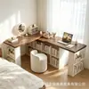 Tocador multifuncional, escritorio de esquina, estantería y escritorio doble de madera maciza para computadora - una pieza versátil para el dormitorio, adecuada para uso doméstico y estudio