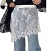 2025 Nuevo Diseño Falda Cortina de Encaje Empalmada para Glúteos Mujer Cintura Alta Adelgazante Versátil Cortina de Encaje para Glúteos Al Por Mayor