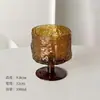 Copa de Vidrio Vintage de Diseño de Nicho con Pie Alto para Uso en el Hogar, Copa de Agua de Burbujas, Taza de Café, Copa para Beber de Alto Valor Estético