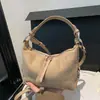 Bolsa de Ombro Retro de Cor Sólida de Alto Valor 2026 Novo Estilo Início do Outono Individual Elegante para o Dia a Dia Bolsa de Ombro Único Transversal