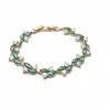 Resplandor Dorado~Pulsera Geométrica de Cierre de Lujo Ligero con Circonita Chapada en Oro Real de 18 Quilates Exquisita Pulsera Joyería de Mano de Gama Alta de Nicho