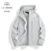 Chaqueta exterior tres en uno para mujer con forro de lana, ropa de trabajo personalizada para hombre, a prueba de viento, engrosada, cálida, abrigo de montañismo