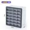 Caixa Organizadora de Miçangas Tipo Gaveta Transparente Doméstica Multicompartimento Plástico Material para Miçangas Classificação Miçangas de Arroz Miçangas Soltas Caixa