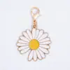 Colgante de esmalte de dibujos animados blanco, colgante de aleación en tono blanco, accesorios para manualidades, adorno colgante decorativo, accesorio para llavero, venta al por mayor