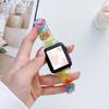 Adequado para Apple iwatch7 geração Applewatch 6543/se geração pulseira de pulso de acrílico com cores do arco-íris combinando