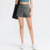 Pantalones de Bolsillo con Solapa Primavera y Verano Shorts de Yoga Deportivos para Mujer, Nylon Sensación de Hielo Secado Rápido Fitness Running Sueltos Shorts de Tenis 02414