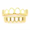 Nuevos Artículos de Venta Caliente Transfronterizos de Amazon Coloridos Galvanizados Hip-Hop Brackets Dentales Huecos Personalizados Modernos Accesorios de Dientes Falsos de Metal
