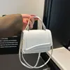 Bolsa de Mão Casual de Ombro Único Cor Sólida com Textura Minimalista e Fresca - Nova Coleção Primavera/Verão 2026