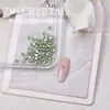 K9 Novo Super Brilhante Imitação Fundo Plano Verde Claro Pedras de Strass para Unhas Mini Pedras de Strass Pedras de Strass Irregulares Verdes Adesivos de Unhas Decorações