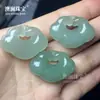 Jade Dorado de Seda Natural de Xinjiang Verde Tianshan Hebilla de Paz Candado Ruyi Colgante de Jade Venta al por Mayor con Jade Jade Colgante Transmisión en Vivo