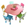 Mesa Flor de Ciruelo para Jardín de Infancia Mesa de Dibujo Manual para Bebés Mesa de Juego Mesa y Silla Elevables para Niños Juguetes Educativos Mesa para Bloques de Construcción Lego