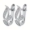 Brinco Argola Redondo de Zircônia Popular Europeu e Americano Comércio Exterior Transfronteiriço Argola de Orelha Desejo Venda Quente Grama Brincos Versáteis para Mulheres