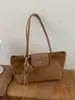 Bolso de Gran Capacidad Retro de Gamuza Mate Transfronterizo para Mujer 2026 Nuevo Diseño de Moda para el Trabajo y el Trayecto Bolso de Hombro Tote