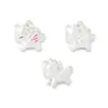 Colgante de Unicornio de Plata Pura S999 Colgante de Pegaso Pequeño Liso de Plata Dura 3D Colgante para Pulsera de Cuerda Hecha a Mano DIY