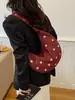 Bolso Retro Elegante Tipo Bollo Transfronterizo para Mujer 2026 Nuevo de Moda Tendencia Remache Luna Creciente Gran Capacidad Bolso de Hombro