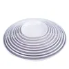 Prato plano de disco branco de melamina prato ocidental prato de porcelana plástico prato de osso prato criativo prato de bolo louça atacado