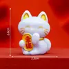 Paisagem Miniatura Criativa Figura de Gato da Sorte Fofo Acessório de Decoração DIY para Carro e Mesa