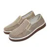 Zapatos de Tela con Banda Elástica de Nuevo Estilo 2025, Zapatos Planos, Casuales, Cómodos y Prácticos para Hombre