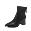 Botines retro de punta para mujer, colección otoño/invierno 2026, botas estilo Martin elegantes y a la moda, geniales y versátiles, perfectos para figuras menudas, botas adelgazantes
