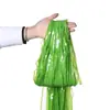 Nuevas cortinas de seda de lluvia color macarrón 2026, suministro directo del fabricante, especializado en la producción de cortinas de seda de lluvia en varios estilos y colores degradados