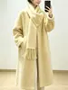 Novo Cardigan de Tricô com Franjas Estilo Francês Outono/Inverno 2026 Casaco Suéter de Pelo Sintético Macio tipo Visom para Mulheres