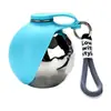 Nueva Botella de Agua para Mascotas de Acero Inoxidable 304 de Amazon, Taza y Bebedero Portátil Plegable con Correa para Gatos y Perros para Beber al Aire Libre