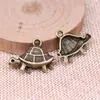 27X19Mm 1.9g Multicolor Retro DIY Aleación Accesorios Animal Marino Tortuga Colgante