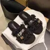 Nuevas Pantuflas Caseras de Pelo Rizado para Mujer, Se Pueden Usar Afuera, Suela Gruesa, Forradas de Felpa, Estilo Coreano, Pantuflas de Algodón de Una Correa, Peludas, 2026, Cálidas, Otoño/Invierno