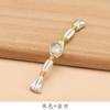 Hengmeihe Hebilla de Placa Cheongsam Chinoiserie Cuentas de Pan de Oro Envueltas en Hilo de Oro Hebilla de Una Palabra Chinoiserie Retro Accesorios de Botones Decorativos