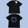 Arte Antwerp Versão de Luxo Estilo de Rua Americano Estampa Retro Camiseta Casual Masculina de Manga Curta Tendência