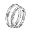 Anillo de Pareja Time Gap, un Par de Anillos Nicho Estilo Ins para Hombre y Mujer, Anillo Abierto de Moda Beso Puente Suspiro