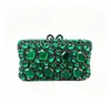 Bolso de noche único transfronterizo, bolso de noche tachonado con pedrería de cristal, bolso de noche incrustado de diamantes, cartera de mano para mujer