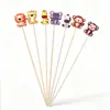 Brochetas de bambú desechables variadas con forma de animal, snacks de fiesta transfronterizos de Amazon, brochetas para postres y ensaladas de frutas para puestos