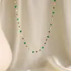 Collar de Piedra Natural Yunyao de Nicho para Mujer, Pulsera Cuadrada de Circonita de Alto Grado que No se Desvanece, Conjunto de Moda de Lujo Ligero de Oro de 18 Quilates