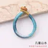 Hebilla de Anillo King Kong Degradada Hebilla Creativa DIY Colgante Accesorios Semi-acabados Borla Esmeralda Llave Wen Juego Accesorios Hechos a Mano
