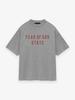 ESSENTIALSZONE Linha 24STATE Carta Marca de Moda Americana High Street FOG Casal Solta Manga Curta Camiseta