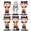 Nezha Aobi Decoração de Bolo Criança Demônio Terceiro Príncipe Personagem Mítico Hot Wheels Decoração de Bolo de Aniversário Infantil Plug-in