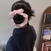 Novo Produto Primavera e Verão 2025 Argola de Cabelo com Contas Plissadas para Unha Círculo Intestinal de Tecido Design de Nicho Estilo Francês Corda de Cabeça Bola para Amarrar Acessórios de Cabelo para Mulheres