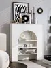 Lareira de Hall Minimalista Moderna Armário Decorativo Estilo Francês Parede de Fundo Corredor de Entrada Nórdico Armário de Exposição e Armazenamento