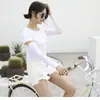 Mangas de protección solar de seda de hielo de verano para ciclismo al aire libre, mangas de hielo con protección UV, delgadas de seda de hielo, moda para hombres y mujeres, mangas de hielo al por mayor