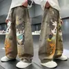 Jeans Rectos con Estampado de Estrellas Estilo Americano Nuevo para Niños Otoño para Niños Mayores Primavera y Otoño 2026 Pantalones Largos Holgados Tendencia Venta al por Mayor