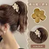 Pinza Negra Pequeña para Coleta Alta Fijación de Flequillo Lateral Pinza de Tiburón Trasera Pinza para el Cabello Femenina