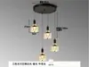 Lámpara de araña de tres brazos de cristal negro y dorado de lujo ligero, lámpara colgante LED minimalista moderna para dormitorio, sala de estar nórdica, pasillo