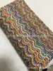 PP color ola hierba pequeño arcoíris teñido antibacteriano tejido hierba zapato material tela..