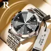 Relojes de Pareja Modernos y Elegantes Rui Zhi Yuan, Reloj de Cuarzo para Hombre con Doble Calendario, Reloj Impermeable, Diseño de Nicho de Lujo Ligero para Mujer