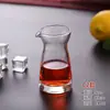 Dispensador de Licor Espessado Dispensador de Vidro Transparente 80ml Boca de Pressão Garrafa de Vinho Escala de Ossinhos Pequenos Pequeno Dispensador de Vinho