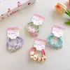 Diadema de Color Caramelo para Niños y Niñas, Diadema Linda de Dibujos Animados para Niñas, Goma para el Pelo de Bebé, Goma Pequeña, Accesorios para el Cabello Estilo Coreano